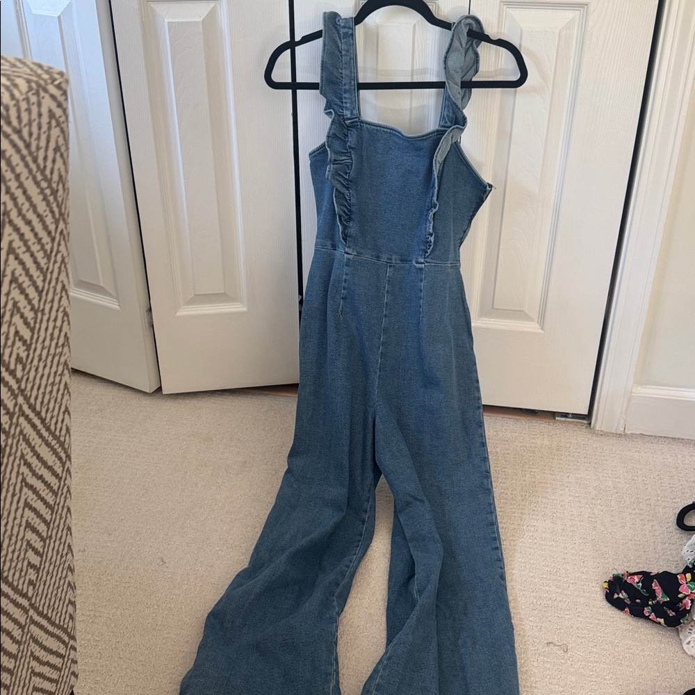 BDG Light Blue Denim Jumpsuit